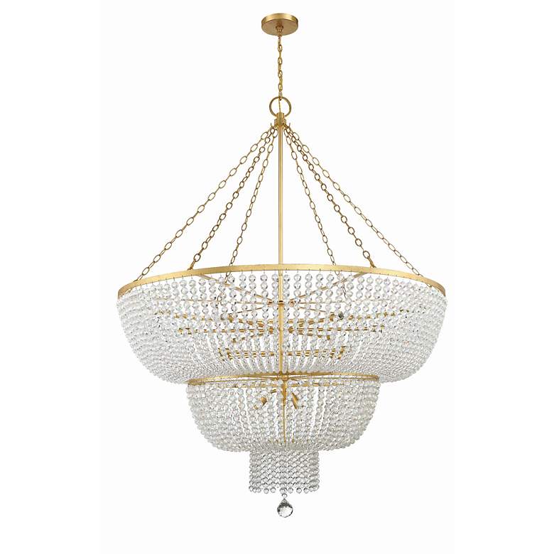 Image 2 Rylee 15 Light Antique Gold Chandelier more views