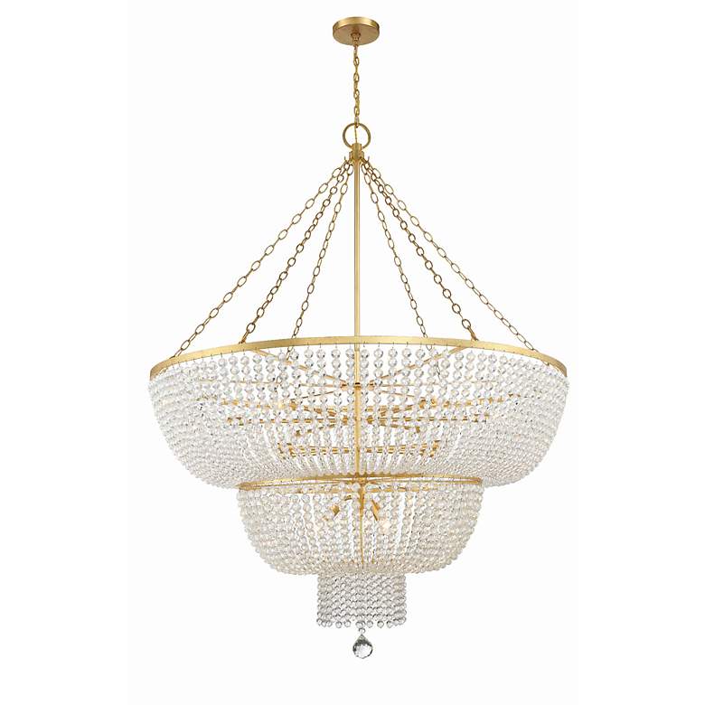 Image 3 Rylee 15 Light Antique Gold Chandelier more views