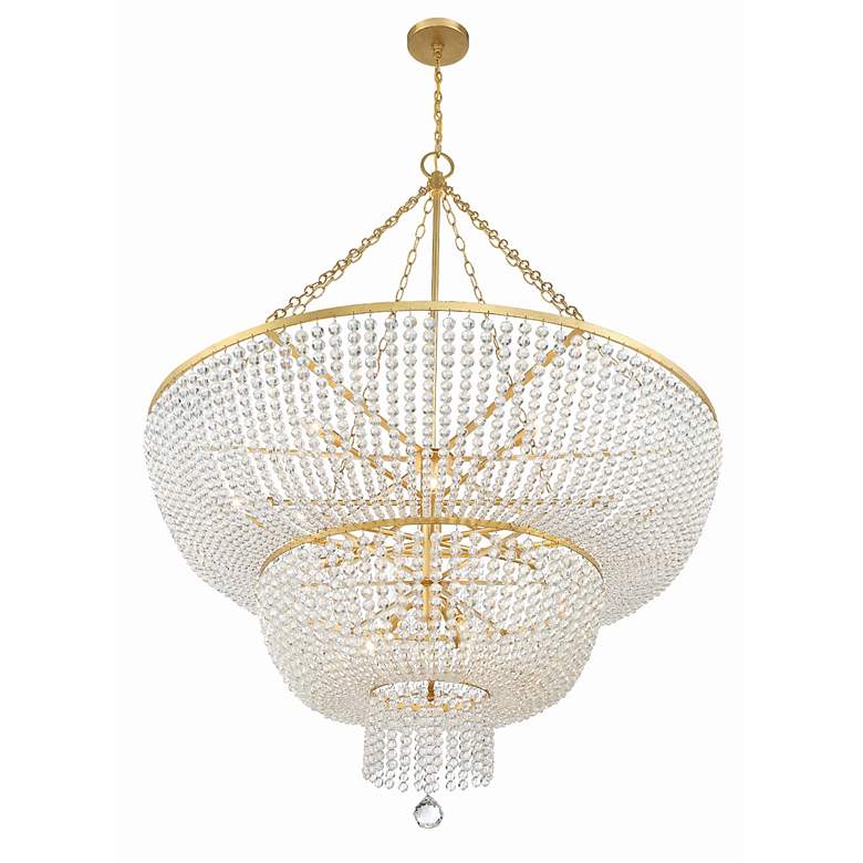 Image 4 Rylee 15 Light Antique Gold Chandelier more views