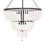 6_Rylee 24 3/4" Wide Matte Black 8-Light Waterfall Chandelier more views