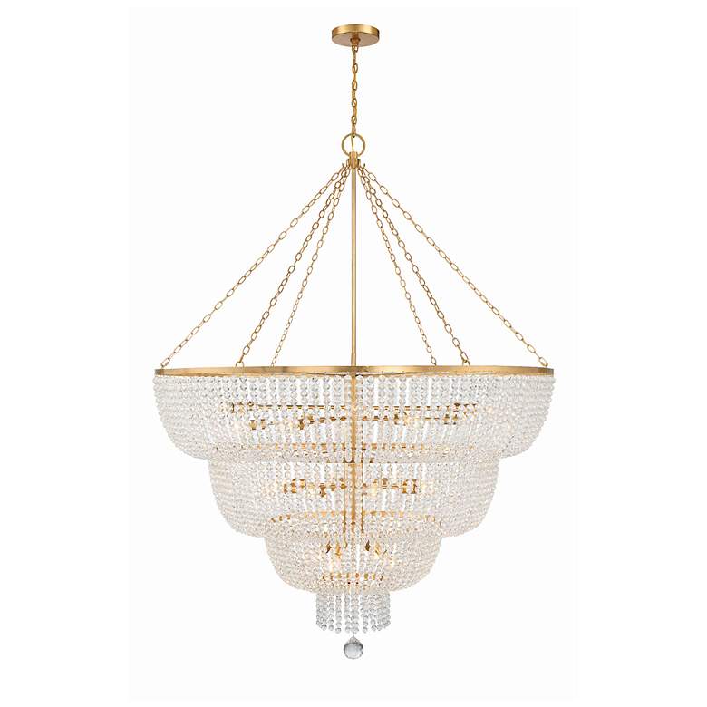 Image 1 Rylee 32 Light Antique Gold Chandelier