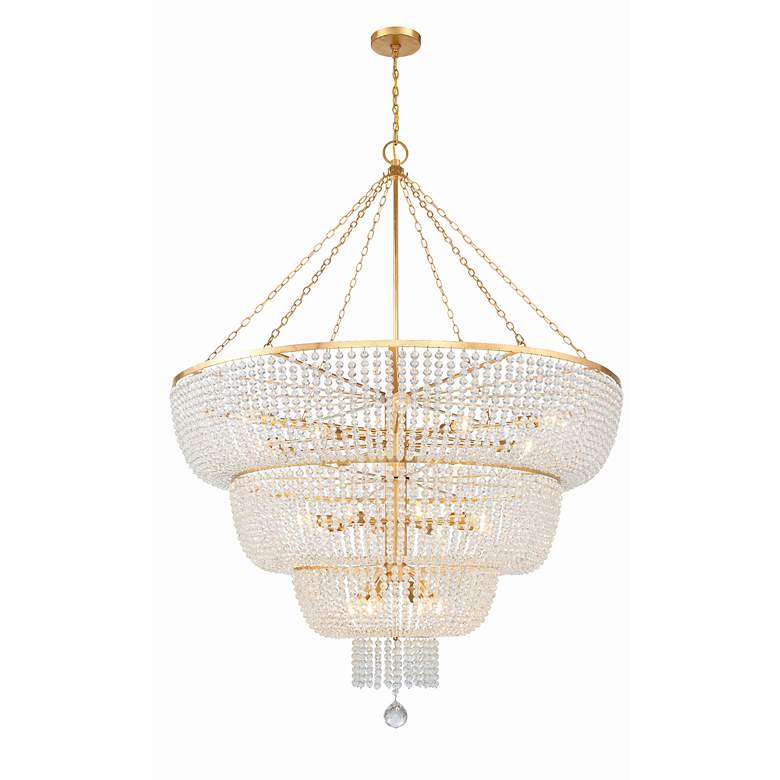 Image 2 Rylee 32 Light Antique Gold Chandelier more views