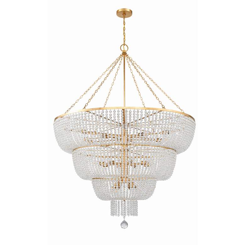 Image 3 Rylee 32 Light Antique Gold Chandelier more views
