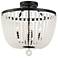 Rylee 4 Light Matte Black Frosted Beads Ceiling Mount