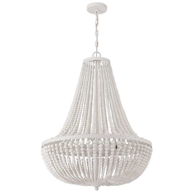 Image 2 Rylee 8 Light Matte White Chandelier more views