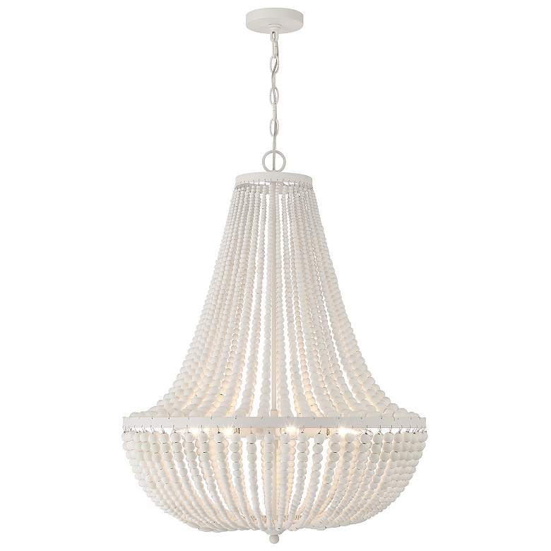 Image 3 Rylee 8 Light Matte White Chandelier more views