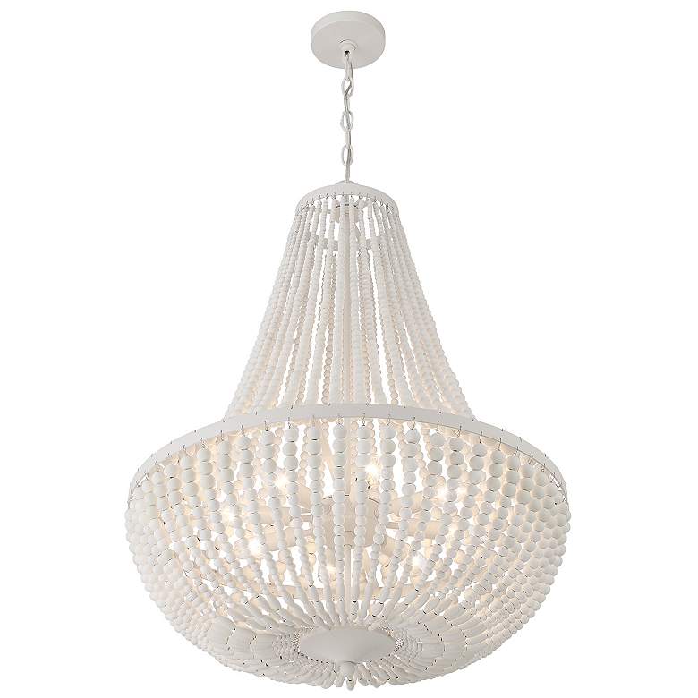 Image 4 Rylee 8 Light Matte White Chandelier more views