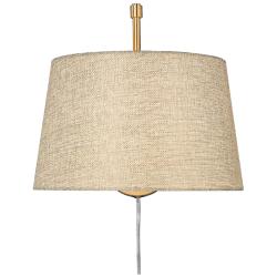 Ryleigh 1-Light Swing Arm in Brushed Champagne Bronze with Natural Sisal