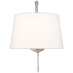 Ryleigh 1-Light Swing Arm in Pewter with Modern White