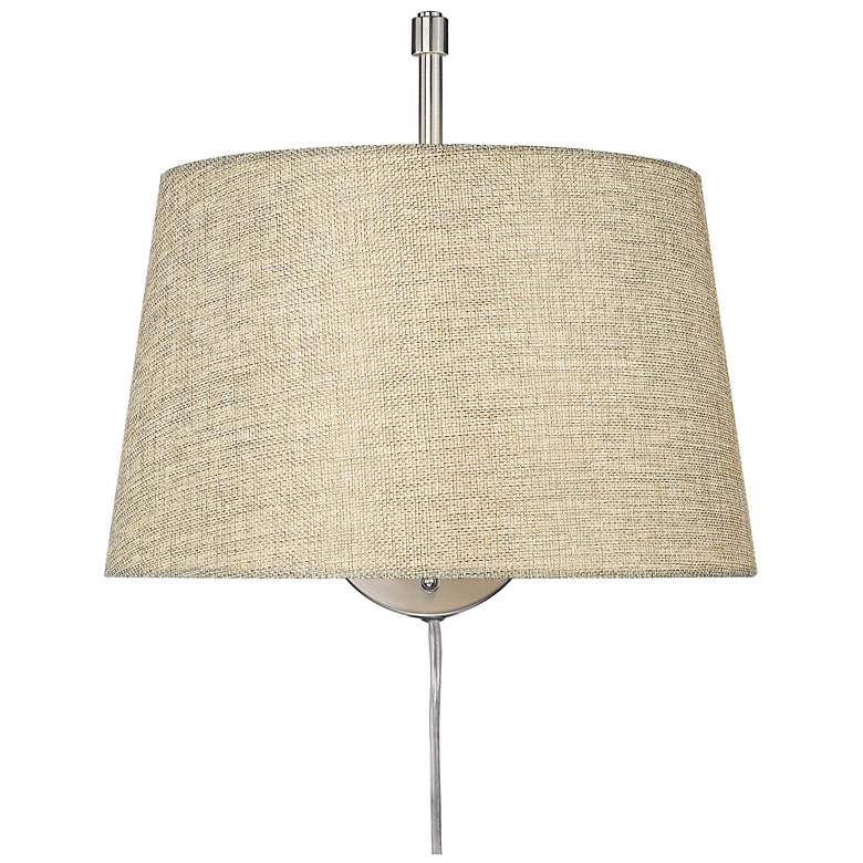 Image 1 Ryleigh 1-Light Swing Arm in Pewter with Natural Sisal
