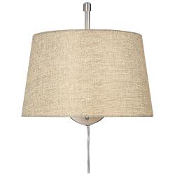 Ryleigh 1-Light Swing Arm in Pewter with Natural Sisal