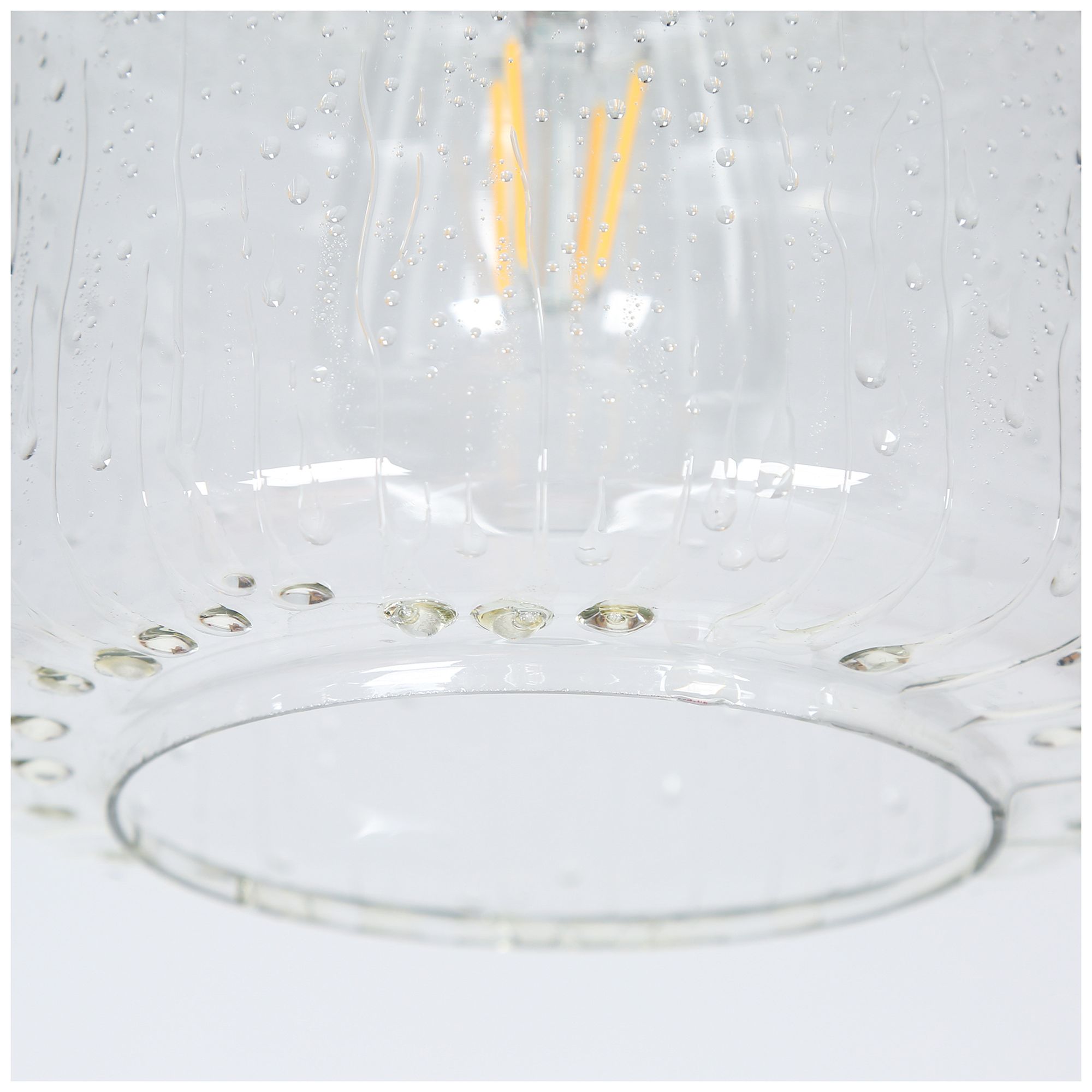 Rylen 6.7"W 1-Light Art Glass Drum Pendant