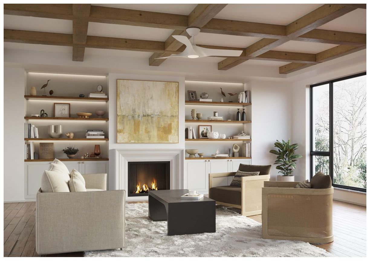 Image 2 Ryne Collection 52" 3-Blade LED Indoor/Outdoor DC Ceiling Fan more views