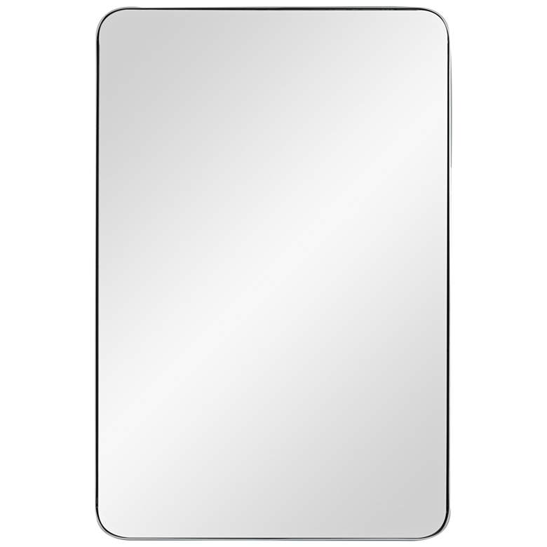 Image 1 Ryne Shiny Silver 24 inch x 36 inch Rectangular Wall Mirror