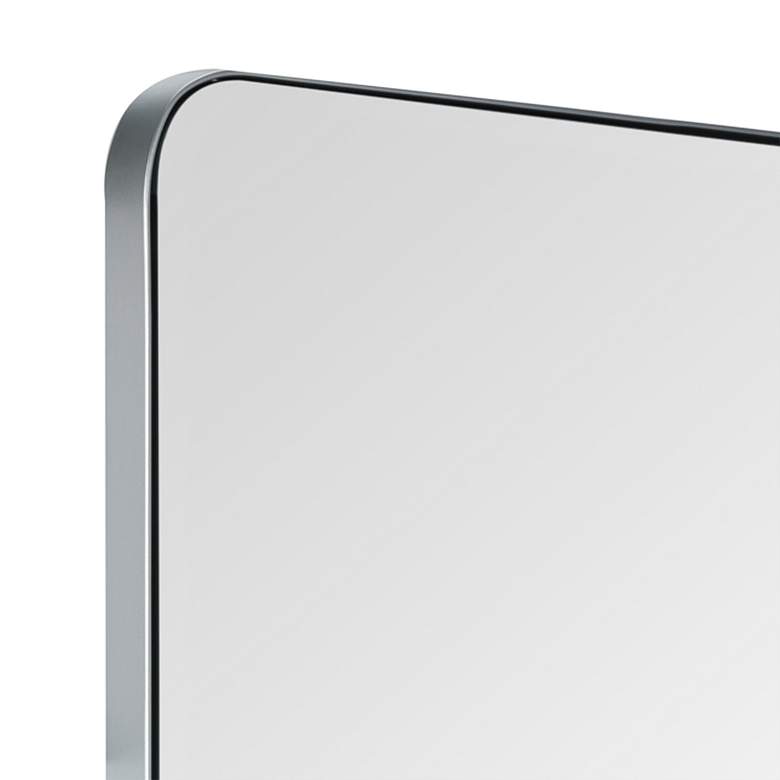 Image 2 Ryne Shiny Silver 24" x 36" Rectangular Wall Mirror more views
