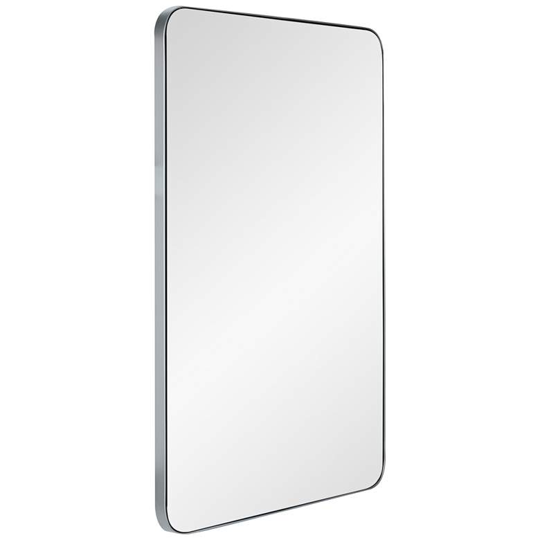 Image 3 Ryne Shiny Silver 24 inch x 36 inch Rectangular Wall Mirror more views
