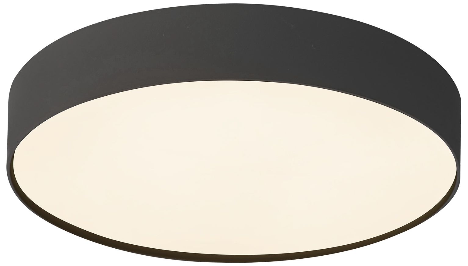Rynn 5-in Black dimmable LED Flush Mount
