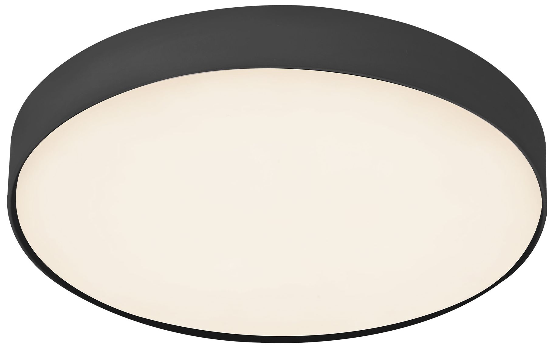 Image 3 Rynn 7-in Black dimmable LED Flush Mount more views