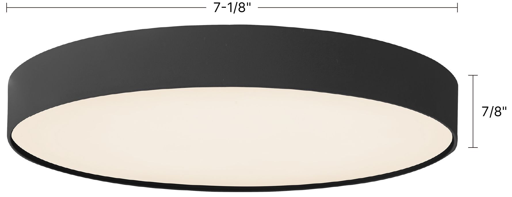 Image 6 Rynn 7-in White dimmable LED Flush Mount more views