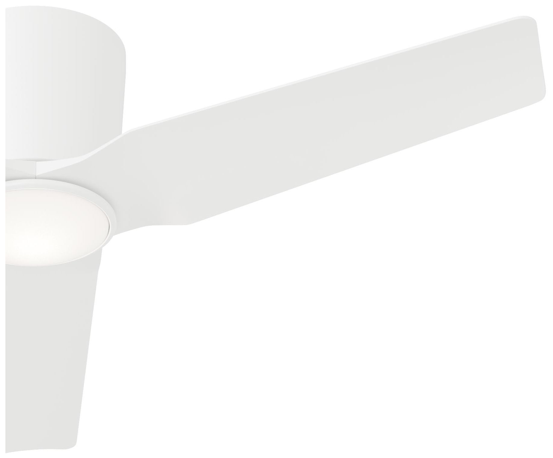 Image 7 Rynn Collection 48-in. Three Blade Flush Mount Modern LED Ceiling Fan more views