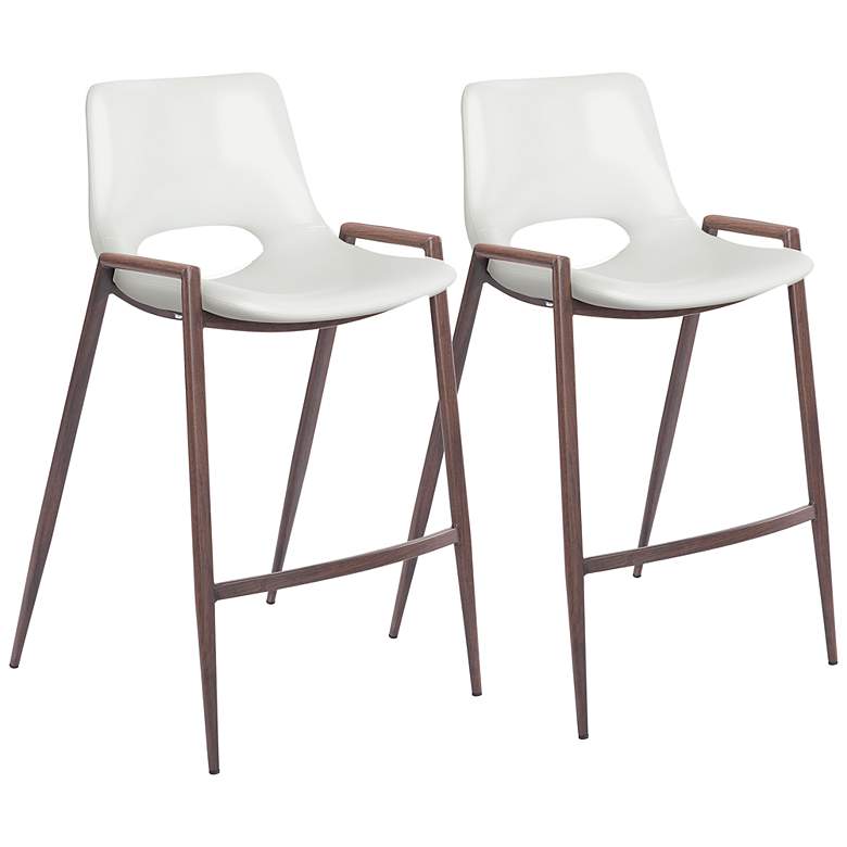 Image 1 S/2 Desi Counter Chair White