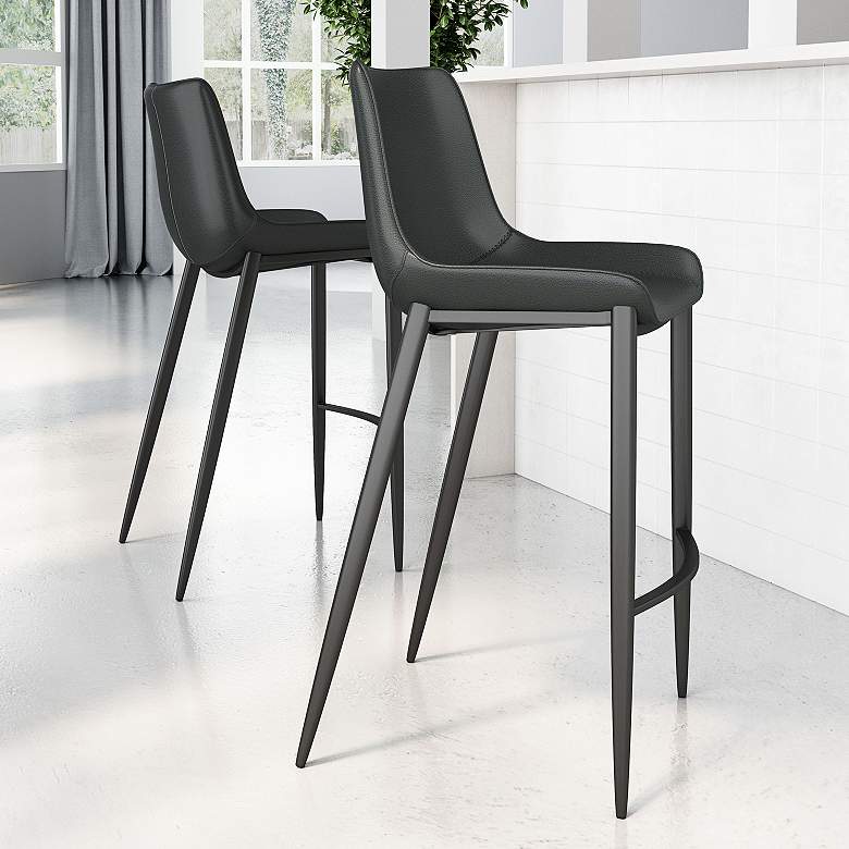Image 1 s/2 Magnus Bar Chair Black