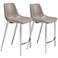 s/2  Magnus Counter Chair Gray & Silver