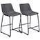 S/2 Smart Counter Chair Charcoal