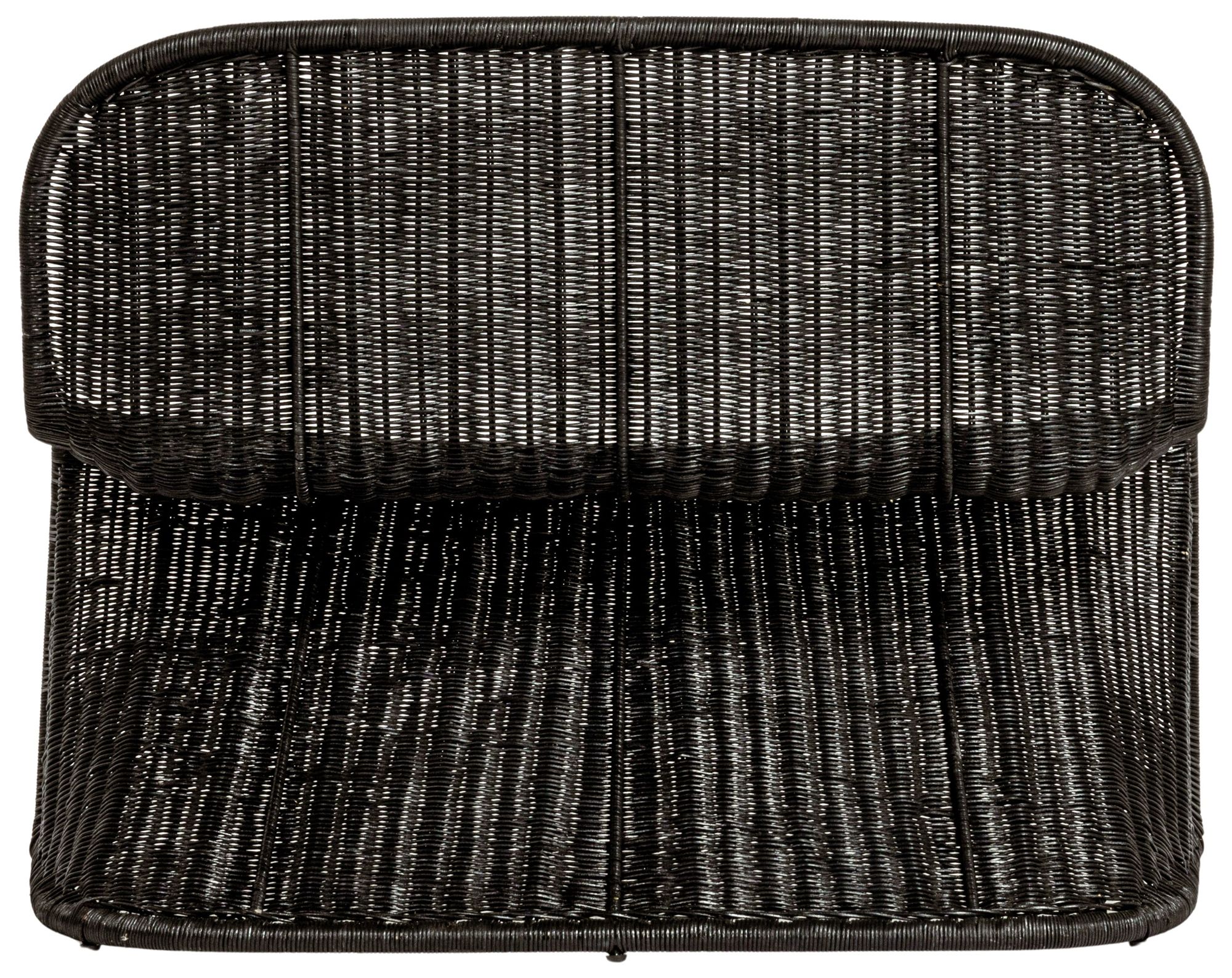 Image 5 S-Frame Woven Bench, Black more views