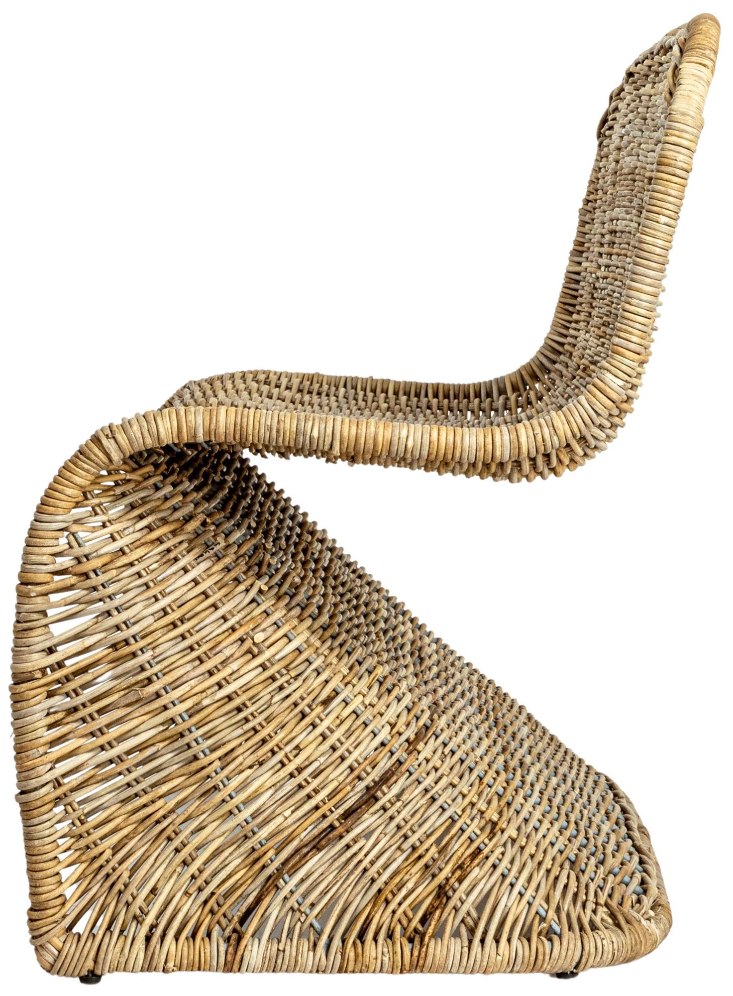 Image 6 S-Frame Woven Bench, Natural more views