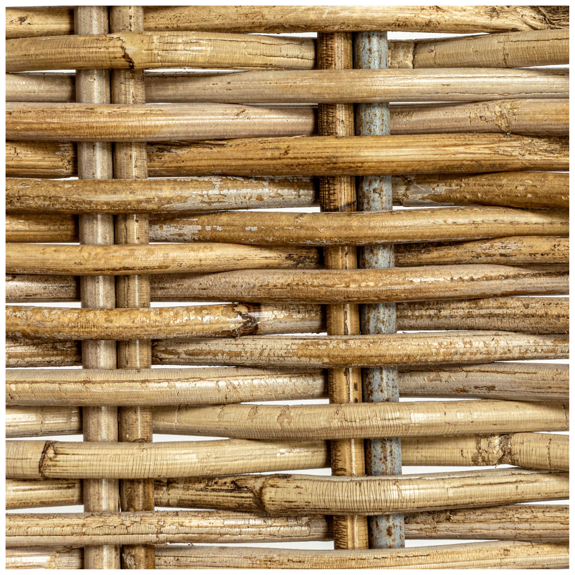 Image 7 S-Frame Woven Bench, Natural more views