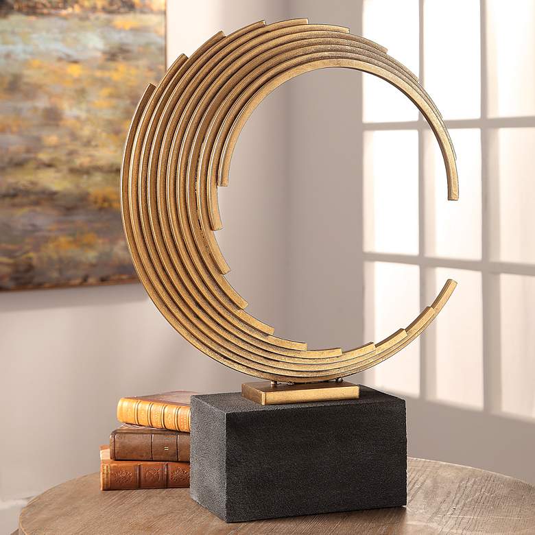 Image 1 Saanvi 23 1/2" High Curved Rods Modern Sculpture by Utermost