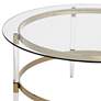 Thumbnail4 of Saarinen 38" Wide Gold and Glass Coffee Table more views