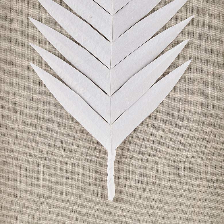 Image 5 Sabal Palm 30 1/4 inch High Off-White 3-Piece Frame Wall Art Set more views