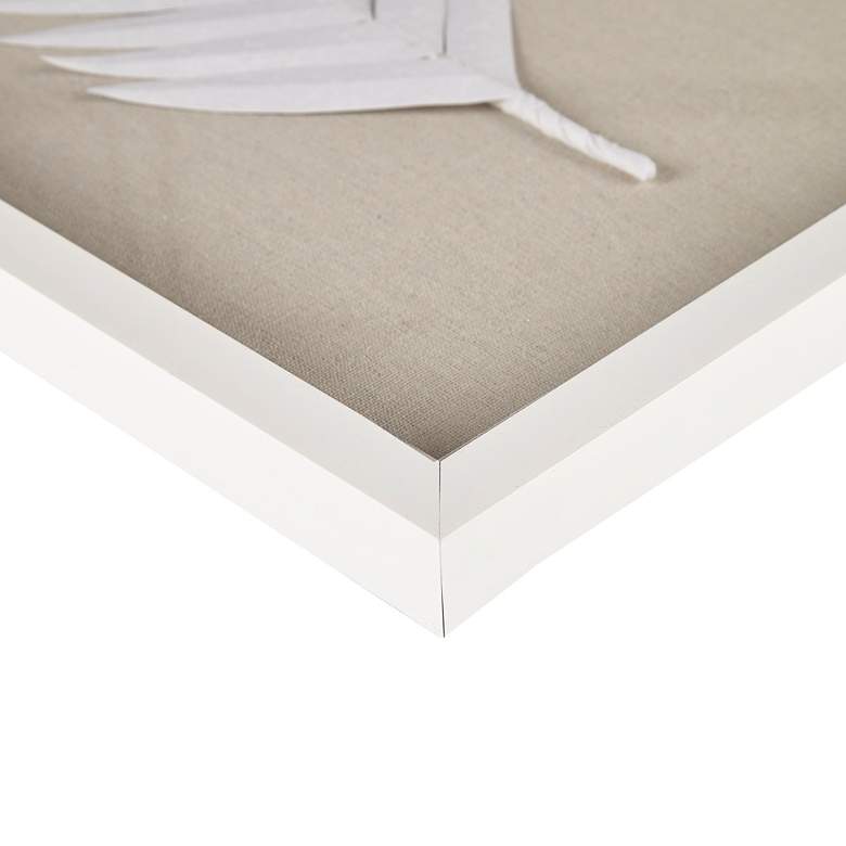 Image 6 Sabal Palm 30 1/4" High Off-White 3-Piece Frame Wall Art Set more views