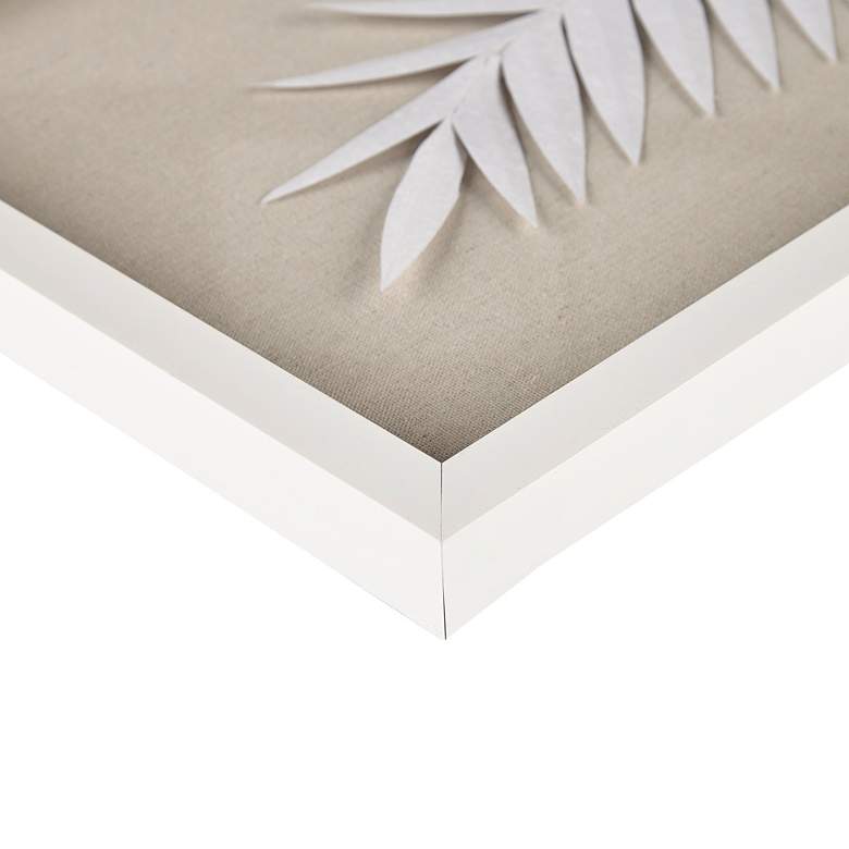 Image 7 Sabal Palm 30 1/4" High Off-White 3-Piece Frame Wall Art Set more views