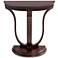 Saber 31" Wide Oak Wood Demilune Console Table