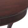 3_Saber 31" Wide Oak Wood Demilune Console Table more views
