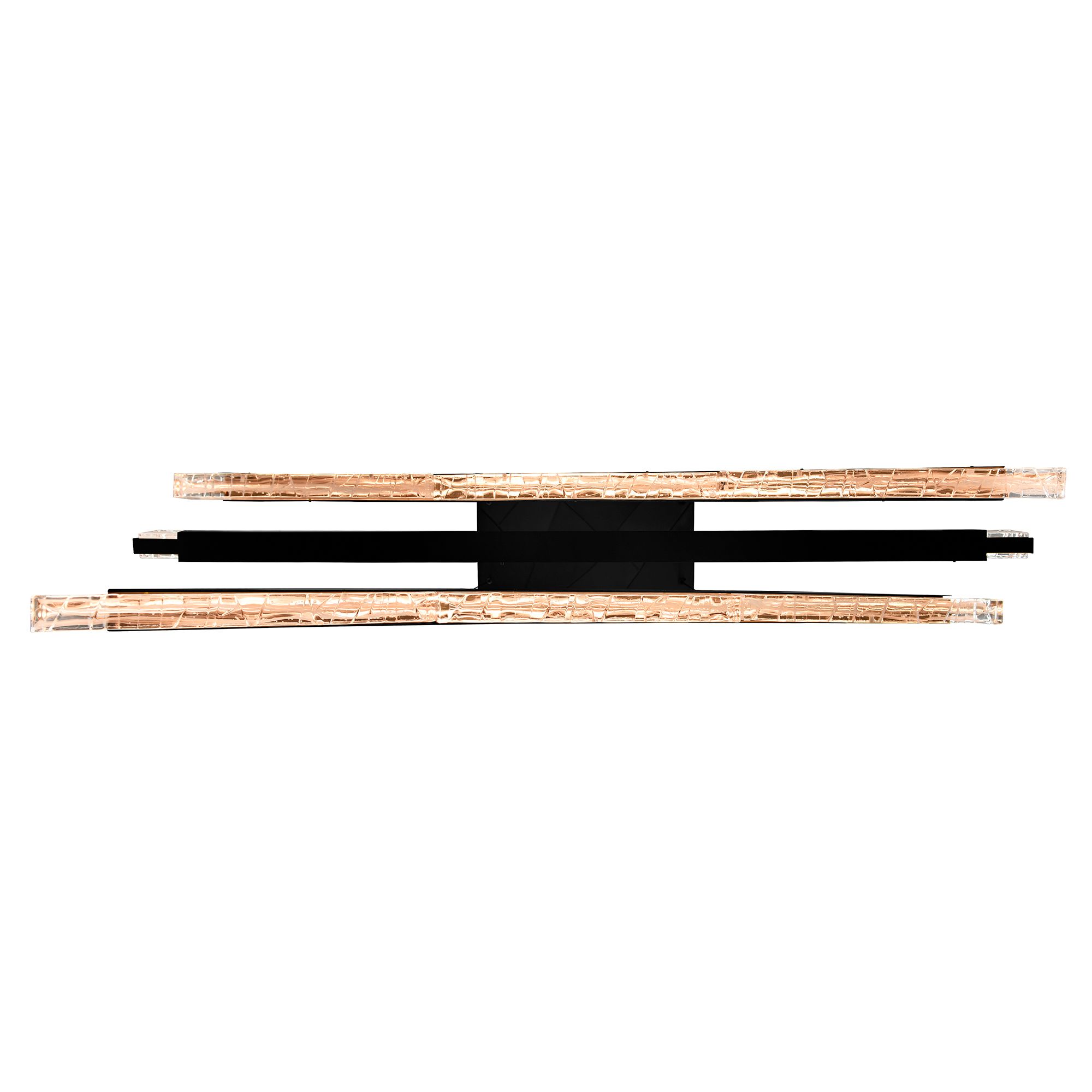 Image 6 Saber Integrated LED 50in Black Chandelier with Handcrafted Glass more views