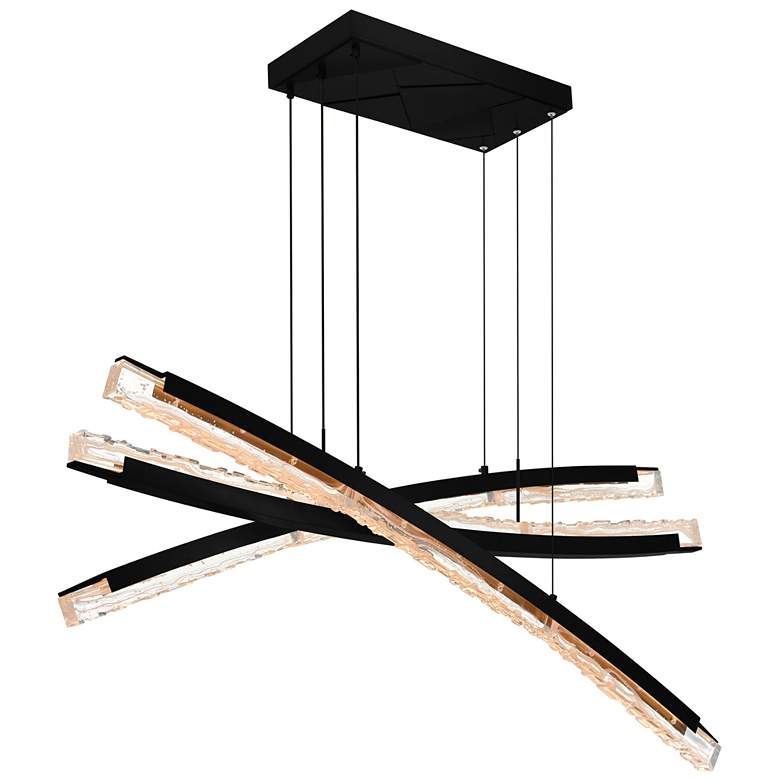 Image 1 Saber Integrated LED Black Chandelier