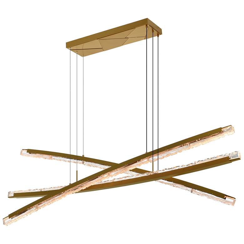 Image 1 Saber Integrated LED Brass Chandelier