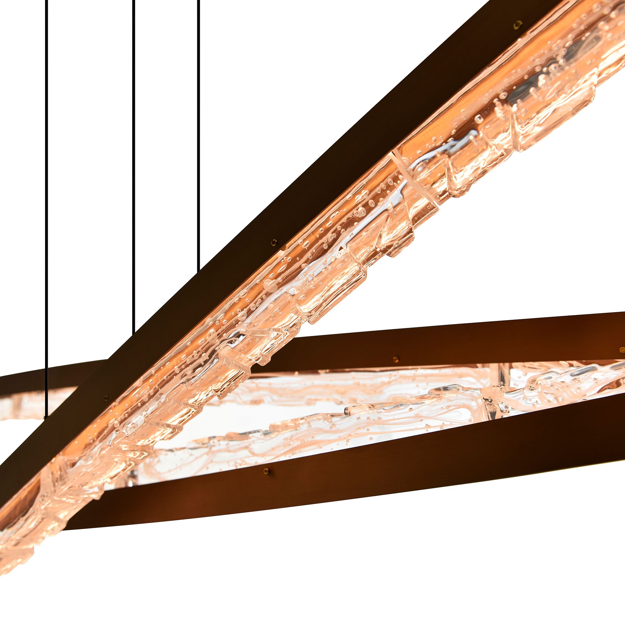 Image 3 Saber Integrated LED Brass Chandelier more views