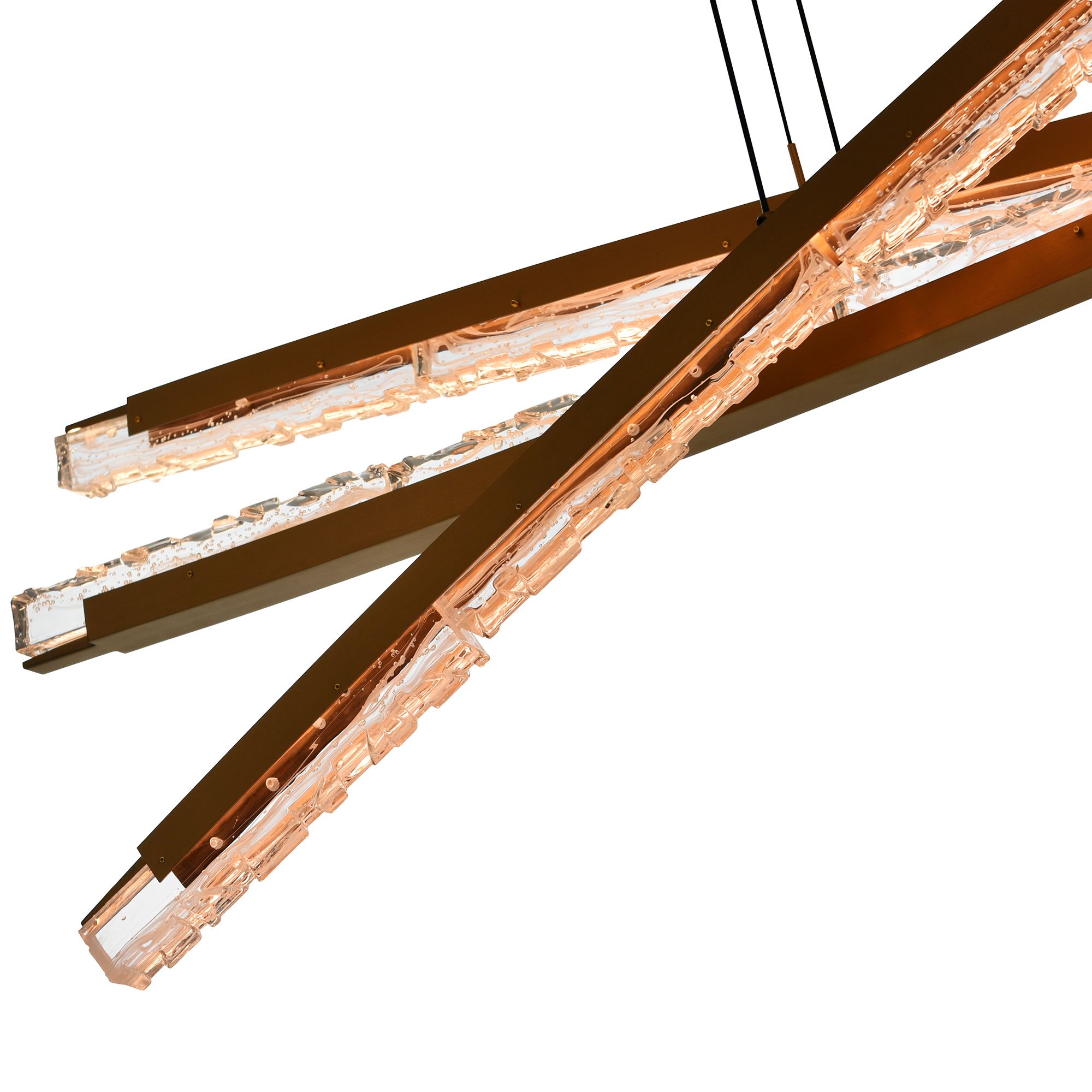 Image 7 Saber Integrated LED Brass Chandelier more views