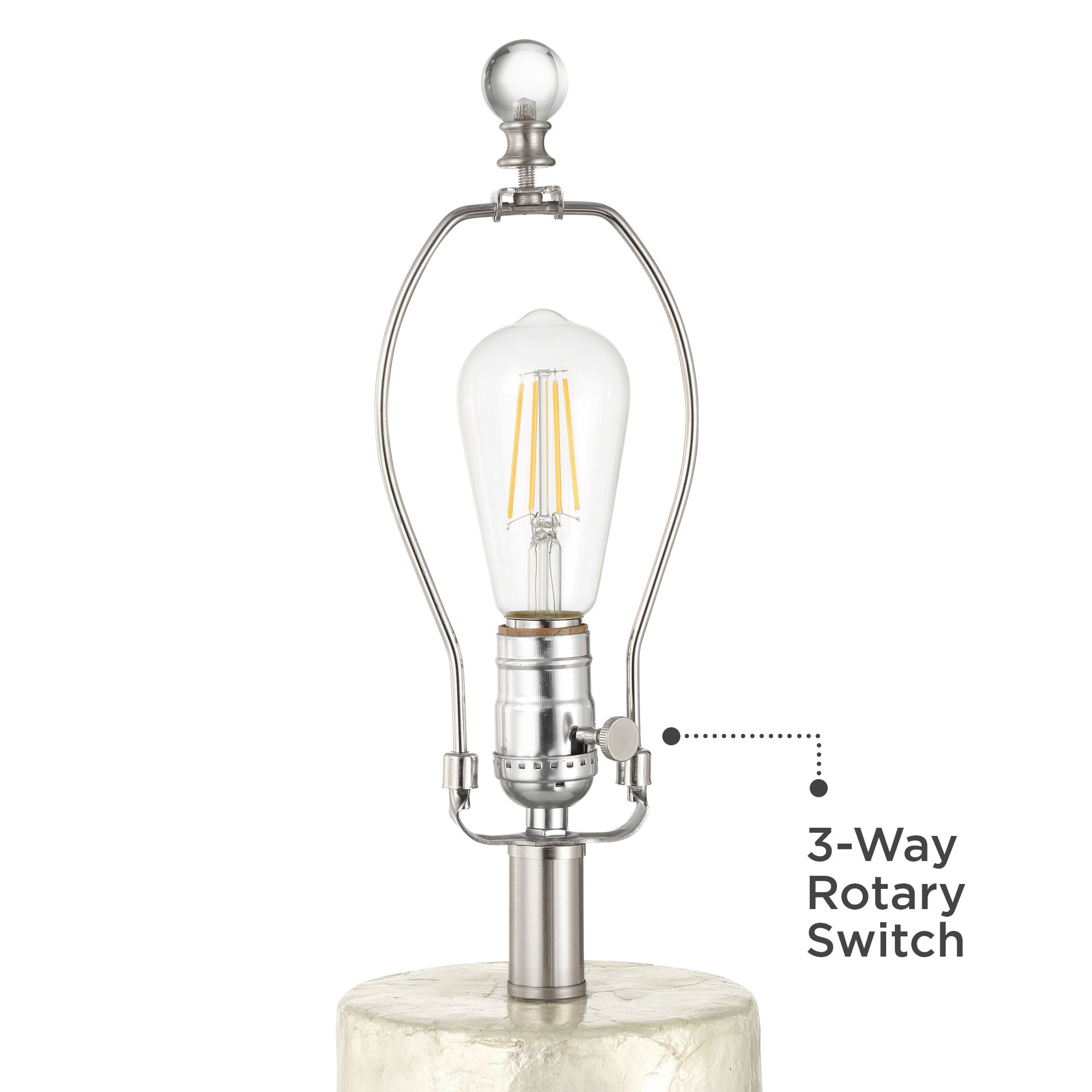 Image 6 Sabina 27 1/2" High Textured Pearlescent White Cylinder Table Lamp more views