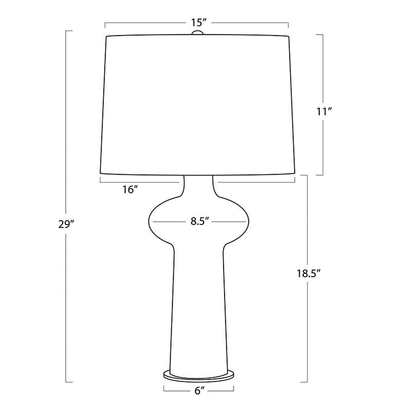 Image 4 Sabina Ceramic Table Lamp more views