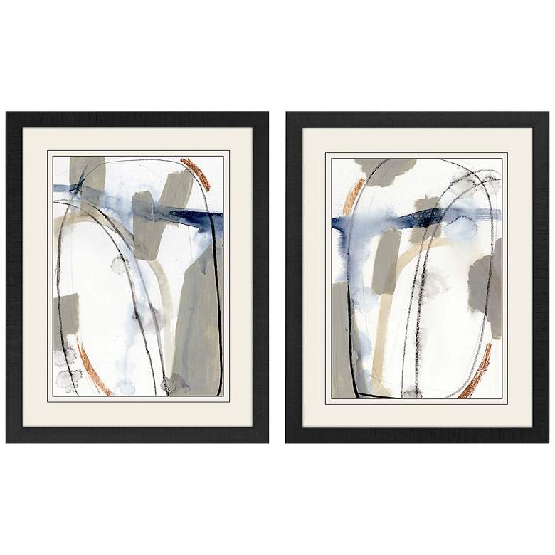 Image 3 Sabine 33 inch High 2-Piece Giclee Framed Wall Art Set