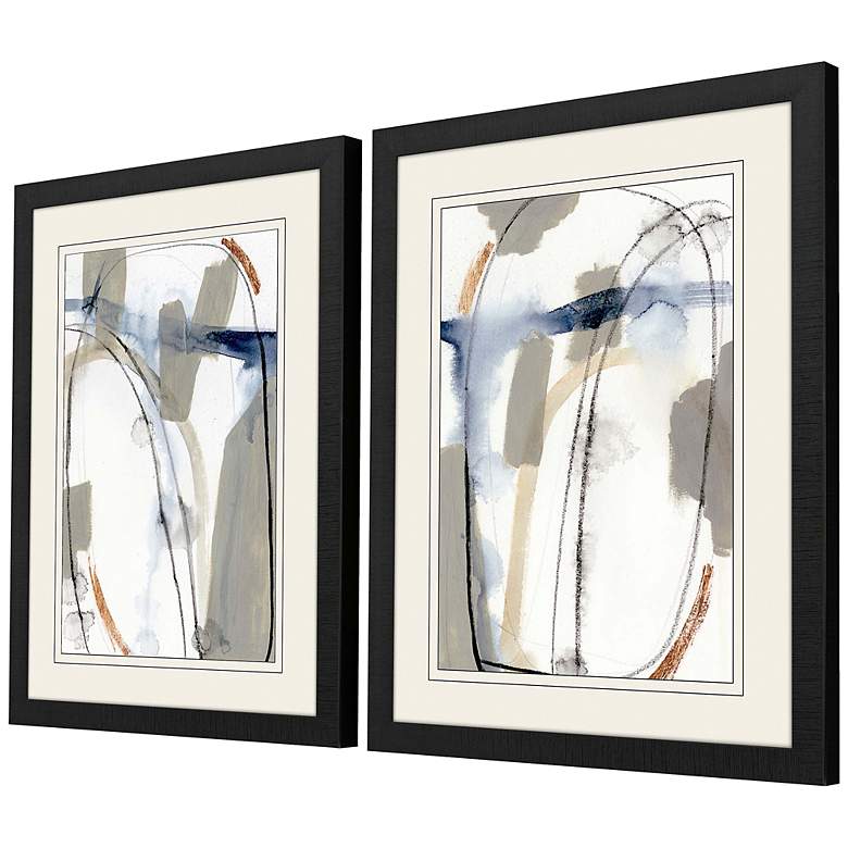 Image 5 Sabine 33 inch High 2-Piece Giclee Framed Wall Art Set more views