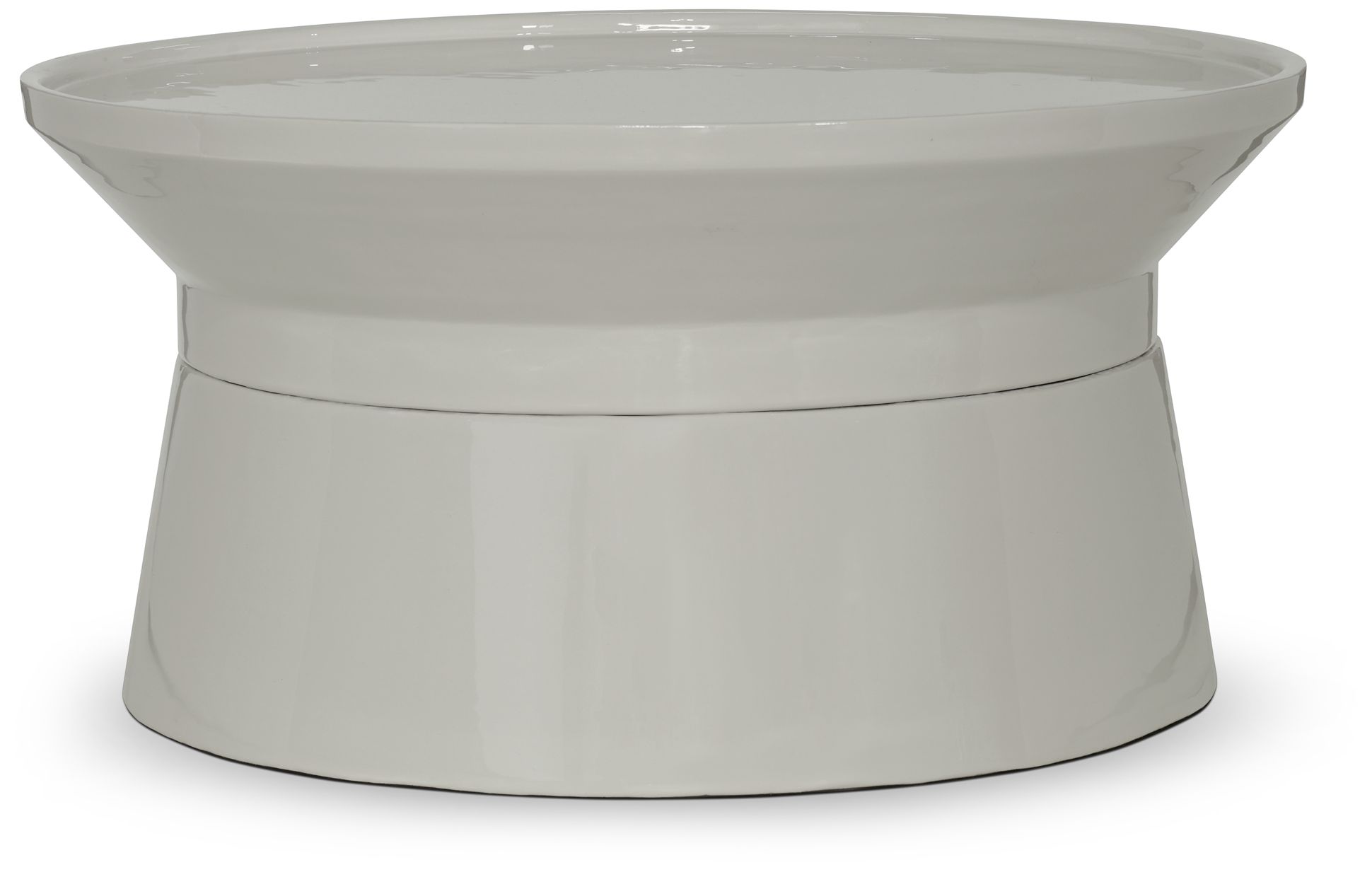 Image 2 Sabine Enamel Coffee Table Bone White more views
