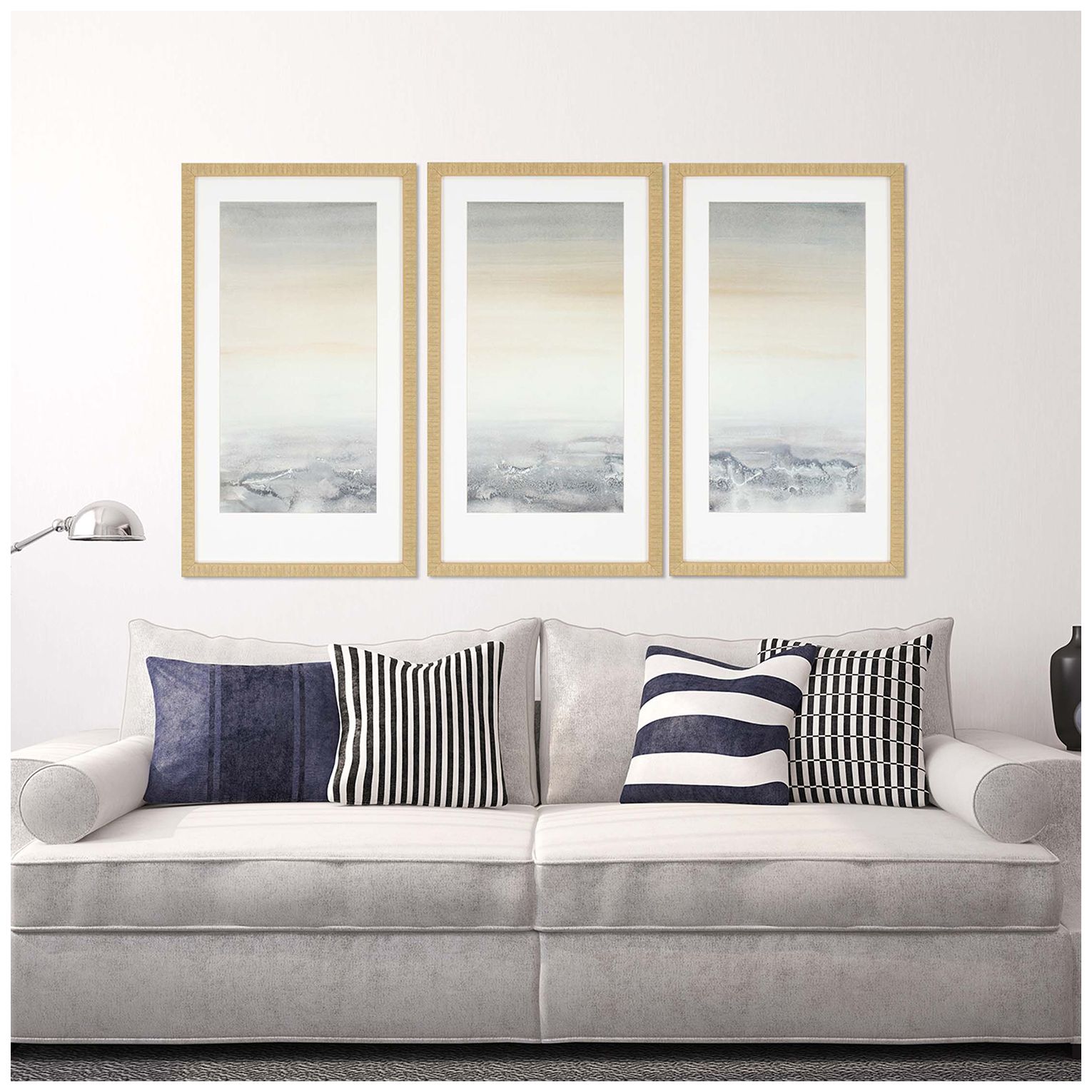 Image 2 Sable Island 18"W x 32"H Framed Art Set of 3 more views