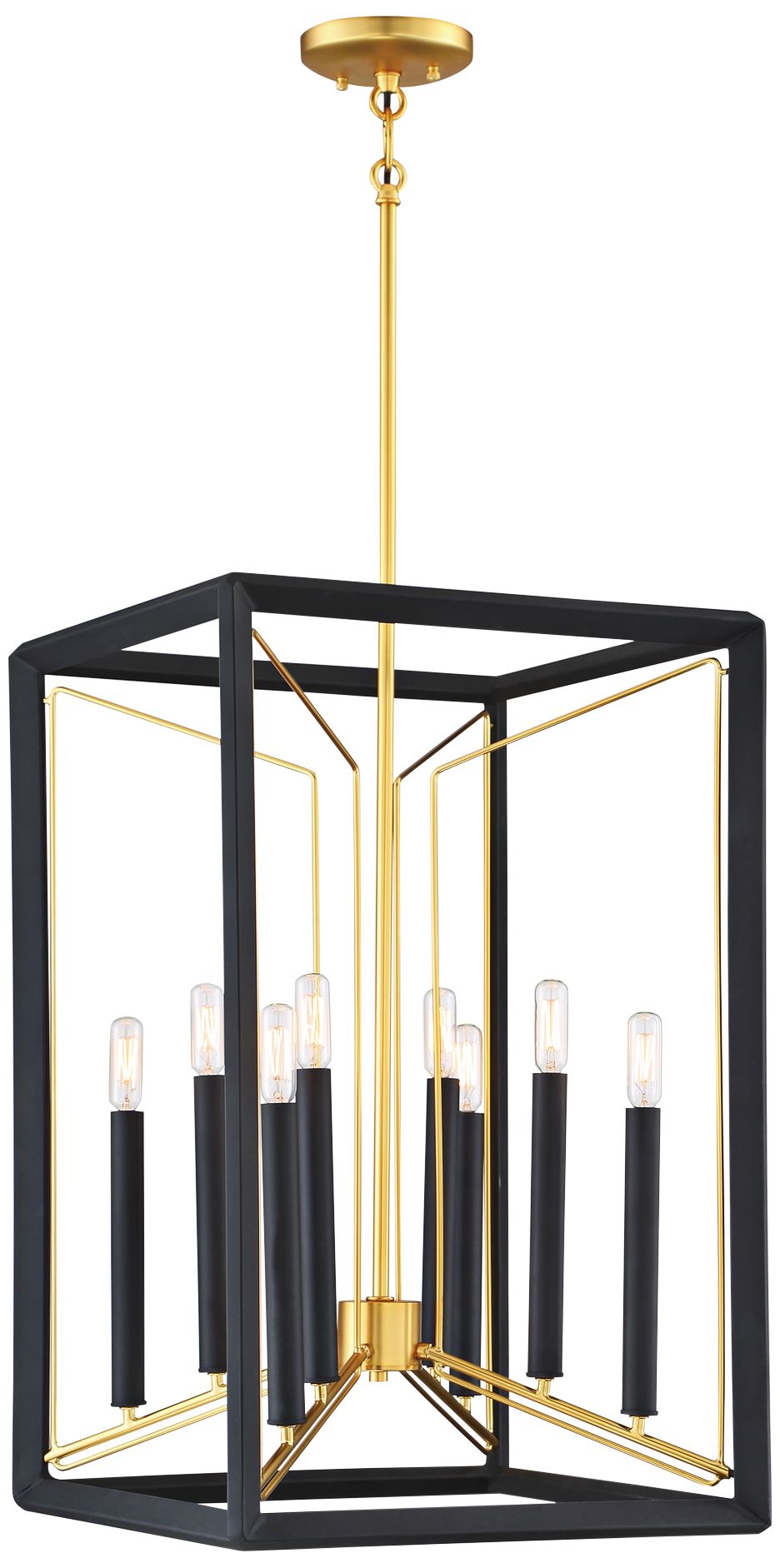 black and gold foyer light